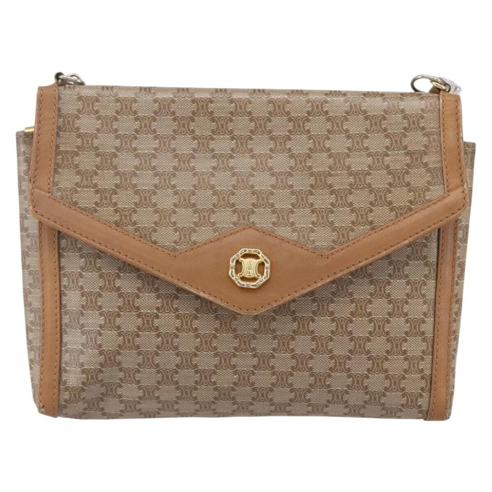 Celine Vintage Macadam Canvas and Leather